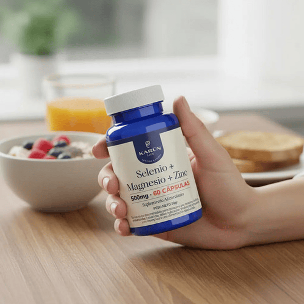 Karun Life - Selenio + Magnesio + Zinc 500 Mg 60 Capsulas N/a 3
