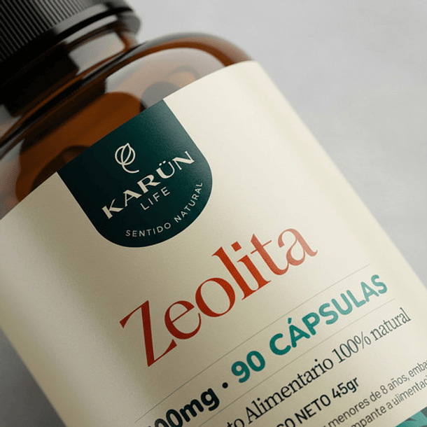 Karun Life - Zeolita Micronizada Clinoptilolita 500mg 90 Cap N/a 5