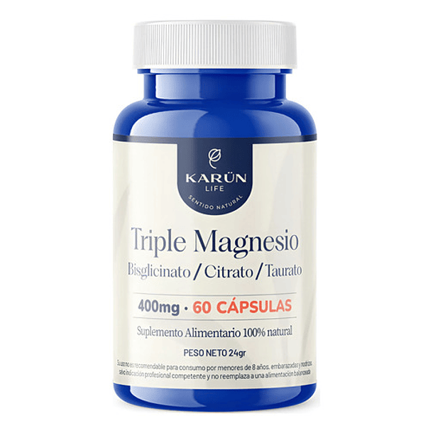 Karun Life Triple Magnesio Bisglicinato Citrato Taurato 400g N/a Sin Sabor 1