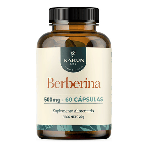 Berberina 60 Cápsulas Karun Life Sin Sabor 1