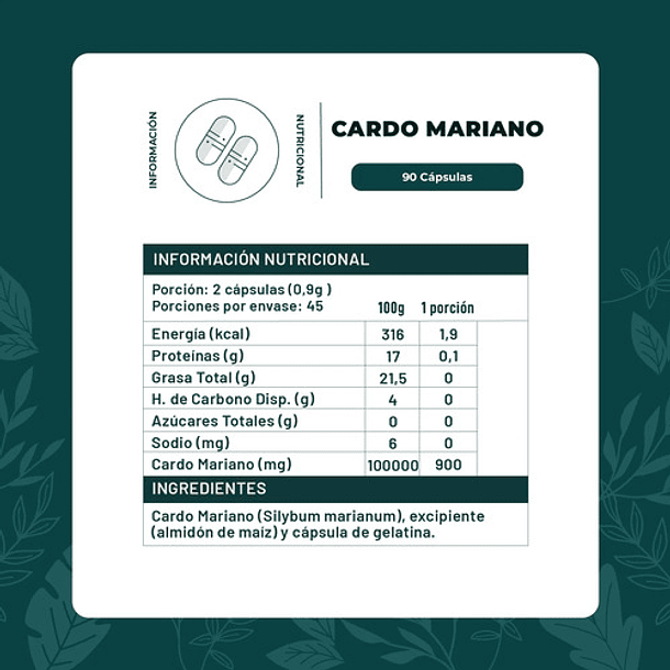 Karun Life - Cardo Mariano 450 Mg 90 Cápsulas N/a 2