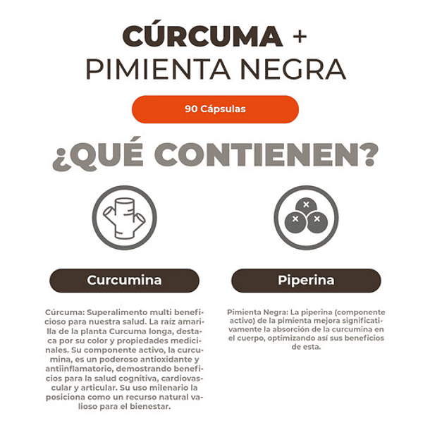 Karun Life - Curcuma + Pimienta 60 Cápsulas 500 Mg N/a 6