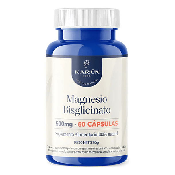 Karun Life - Magnesio Bisglicinato Citrato Y Taurato 60 Caps Sin Sabor 1