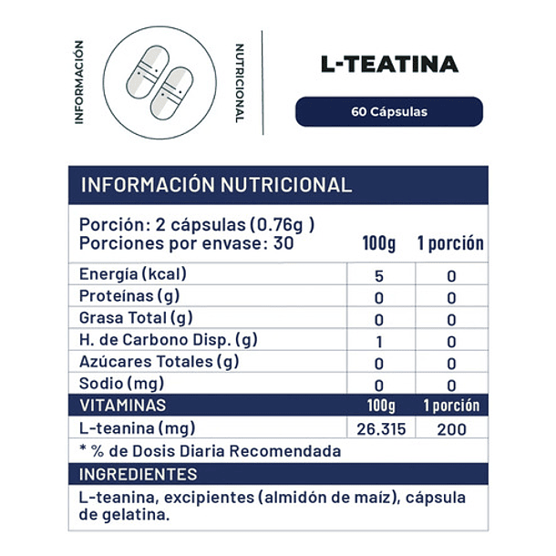Karun Life - L-teanina 200mg 60 Cápsulas - N/a 2