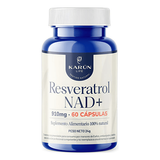 Karun Life - Resveratrol Nad+ 910mg 60 Cápsulas N/a Sin Sabor 1