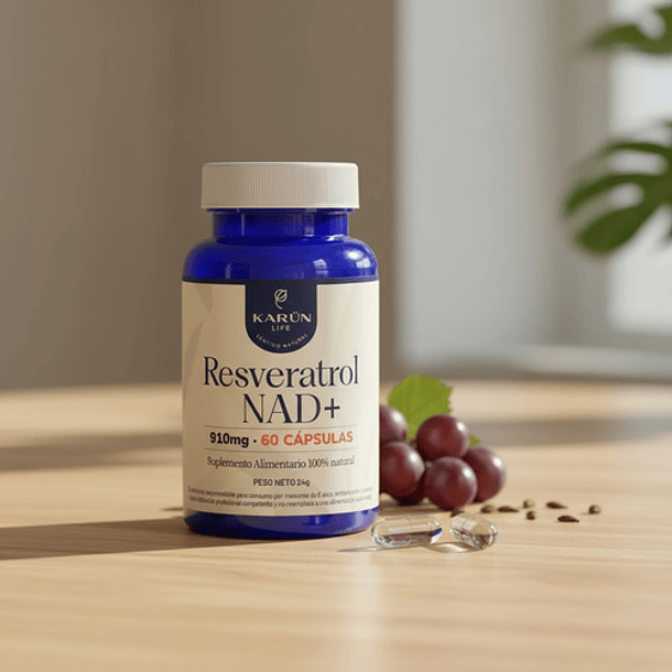 Karun Life - Resveratrol Nad+ 910mg 60 Cápsulas N/a Sin Sabor 2