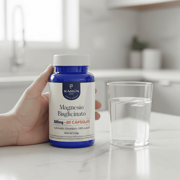 Karun Life - Magnesio Bisglicinato Citrato Y Taurato 60 Caps Sin Sabor 7