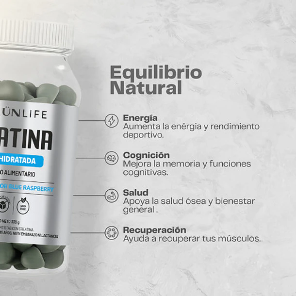 Creatina Monohidratada 150 Gomitas Premium Karun Life Arándano 4