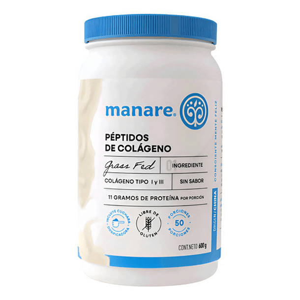 Manare - Péptidos De Colágeno En Polvo 600g N/a 1