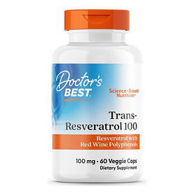 Doctor Best Trans Resveratrol C/ Resvinol 100 Mg 60 Cápsulas Sin Sabor