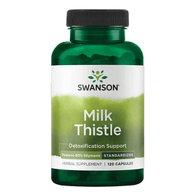 Milk Thistle Estandarizado 250 Mg X 120 Caps Cardo Mariano Sabor Neutro