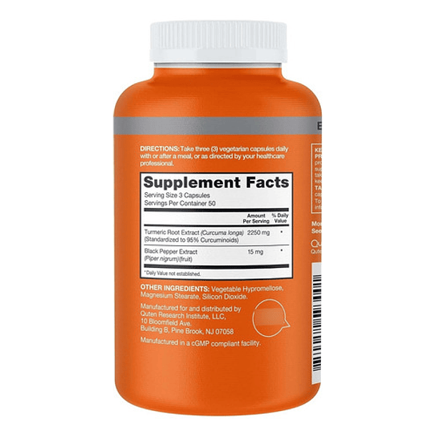 Qunol Turmeric Curcumin 2250mg Alta Potencia N/a 2