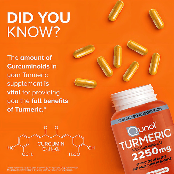 Qunol Turmeric Curcumin 2250mg Alta Potencia N/a 5