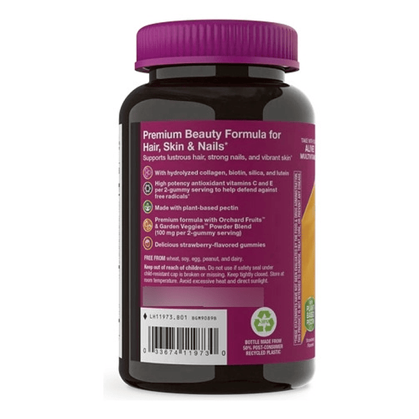 Natures Way - Cabello, Piel Y Uñas Gomitas Premium 60 Caps Fresa 5