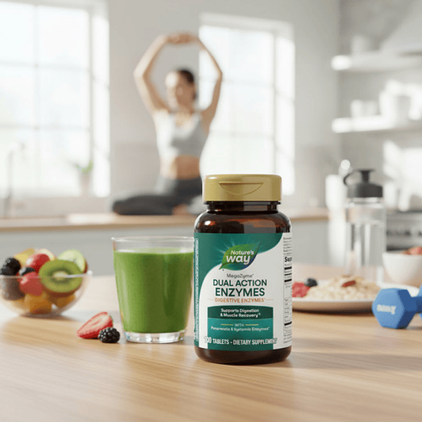 Natures Way Enzymas Digestivas Pancreáticas Y Sistémicas 100 Sin Sabor 8