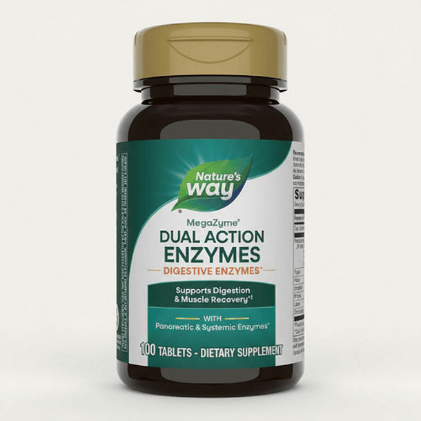Natures Way Enzymas Digestivas Pancreáticas Y Sistémicas 100 Sin Sabor 9