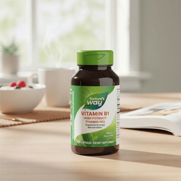 Natures Way - Tiamina Hci + Vitamina B1 100mg 100 Caps N/a 7