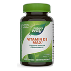 Natures Way - Vitamina D3 Max 5000ui 240 Capsulas N/a 1