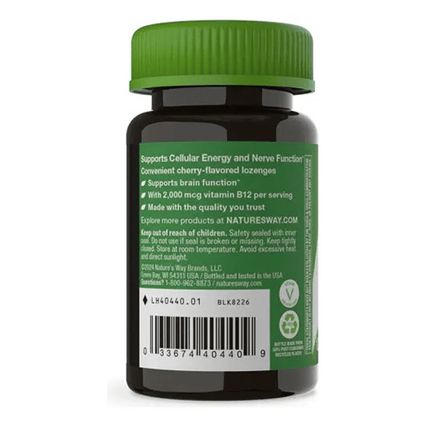 Natures Way Vitamina B12 2000mcg 100u Veganas Cereza 5