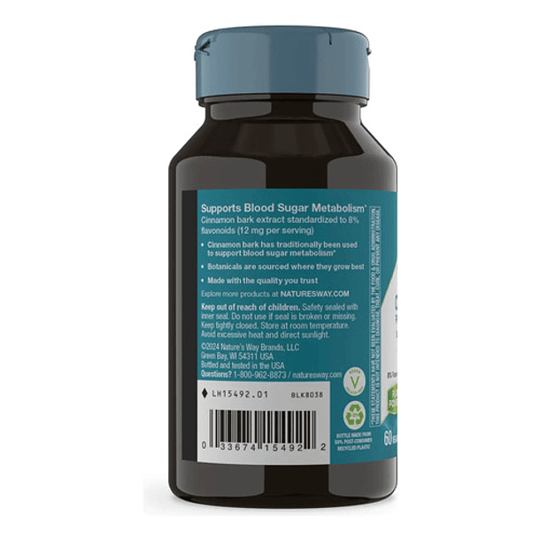 Natures Way - Extracto De Canela 60 Capsulas N/a 5