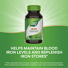 Natures Way - Iron Hierro 18mg 100 Capsulas Sabor Neutro 7