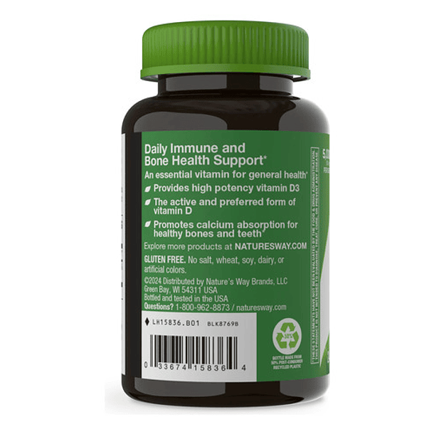 Natures Way - Vitamina D3 Max 5000ui 240 Capsulas N/a 7