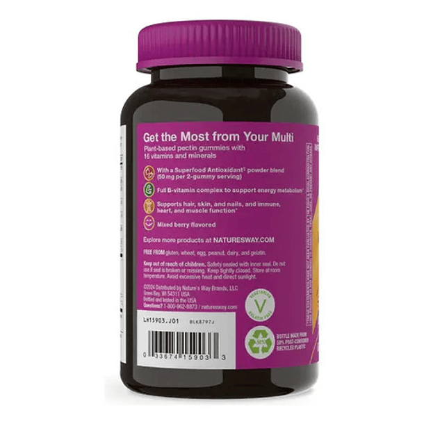 Natures Way - Multivitamínico Para Mujeres Gomitas 60 Caps Bayas Mixtas 6