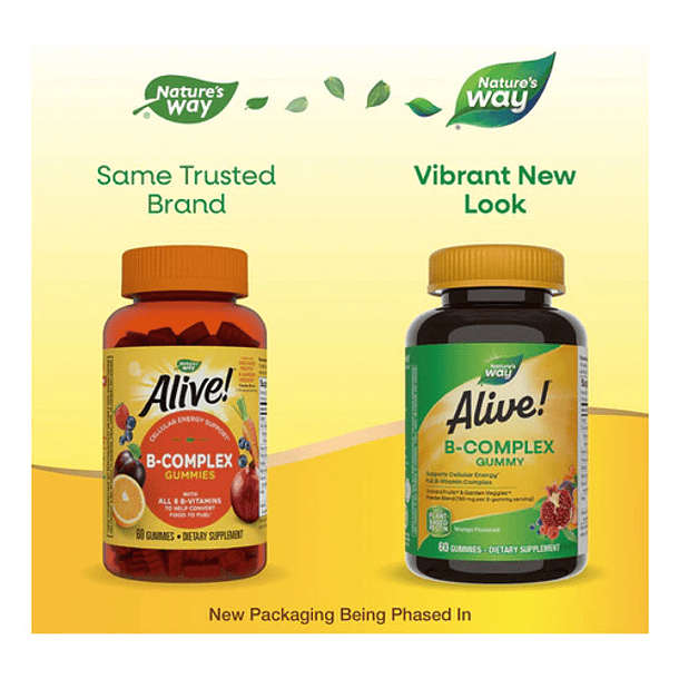 Natures Way Alive B-complex Complejo B Gomitas 60 Unidades Mango 3