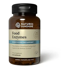 Natures Sunshine Food Enzymes Enzimas Apoyo Digestivo 120cap Neutro