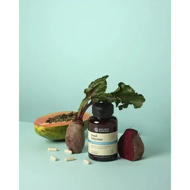 Natures Sunshine Food Enzymes Enzimas Apoyo Digestivo 120cap Neutro 3