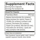 Natures Sunshine Food Enzymes Enzimas Apoyo Digestivo 120cap Neutro 6