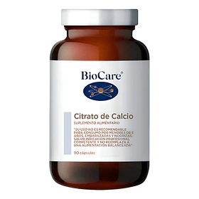 Biocare  - Citrato De Calcio 90 Cápsulas N/a