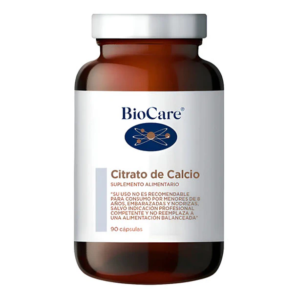 Biocare  - Citrato De Calcio 90 Cápsulas N/a 1