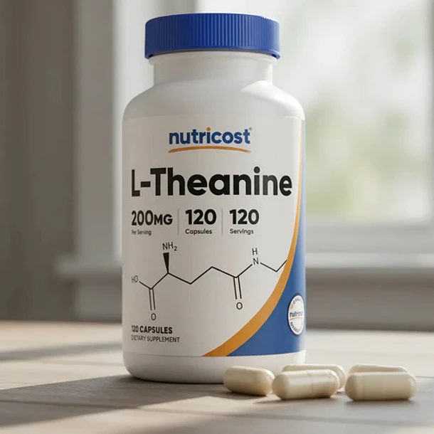 Nutricost Nutricost L-teanina 200mg 120 Cápsulas Neutro 3