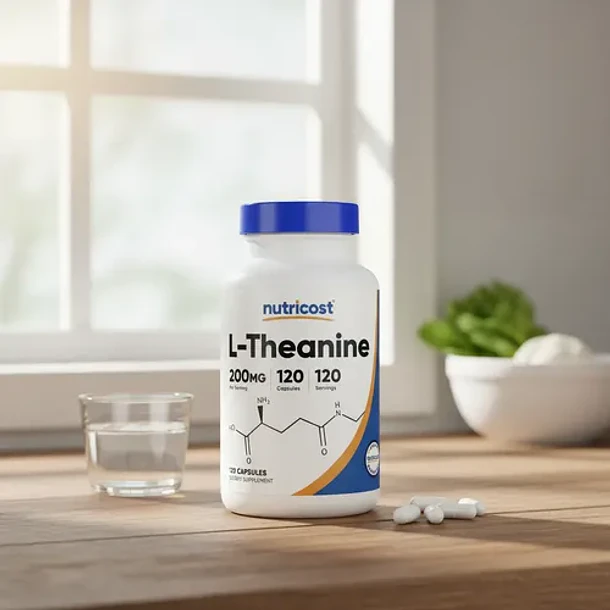 Nutricost Nutricost L-teanina 200mg 120 Cápsulas Neutro 5