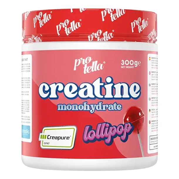 Creatina Monohidratada Protella Sabor Lollipop 300g Creapure 1