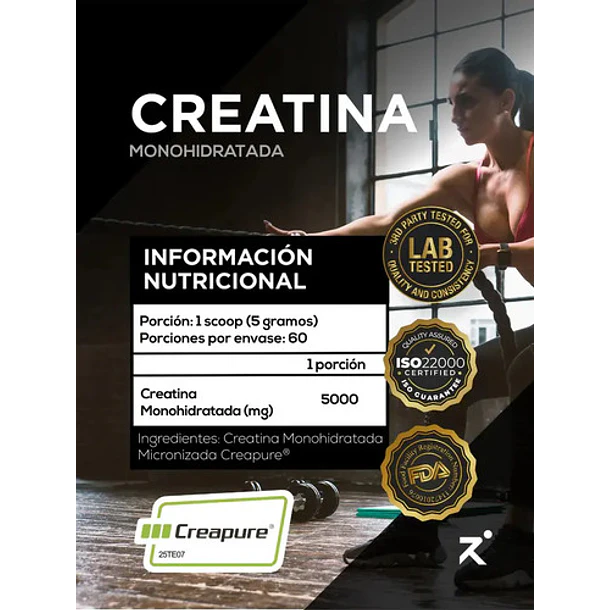 Strive Nutrition - Creatina Monohidratada Creapure 300 Grs Sin Sabor 3