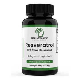 Neurotroopics - Trans-resveratrol 500 Mg 90 Cápsulas N/a