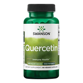 Swanson - Quercetina 475mg, 60 Caps Sin Sabor