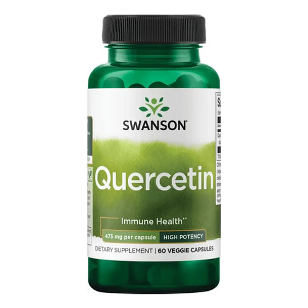 Swanson - Quercetina 475mg, 60 Caps Sin Sabor 1