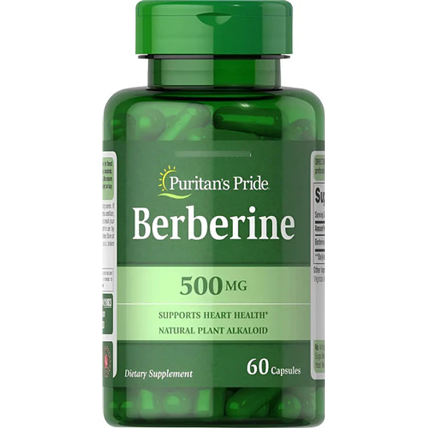 Puritan S Berberine 500mg 60 Cápsulas N/a 1