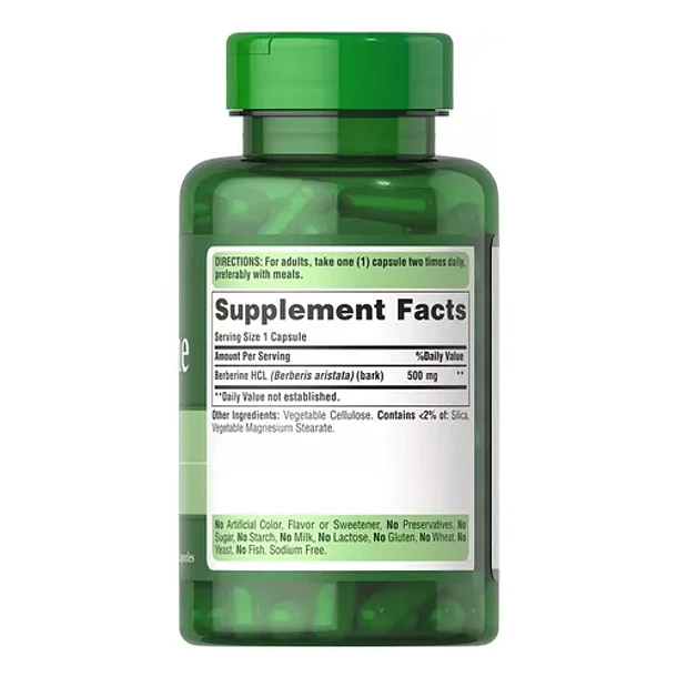 Puritan S Berberine 500mg 60 Cápsulas N/a 3