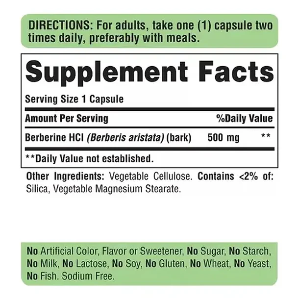 Puritan S Berberine 500mg 60 Cápsulas N/a 6