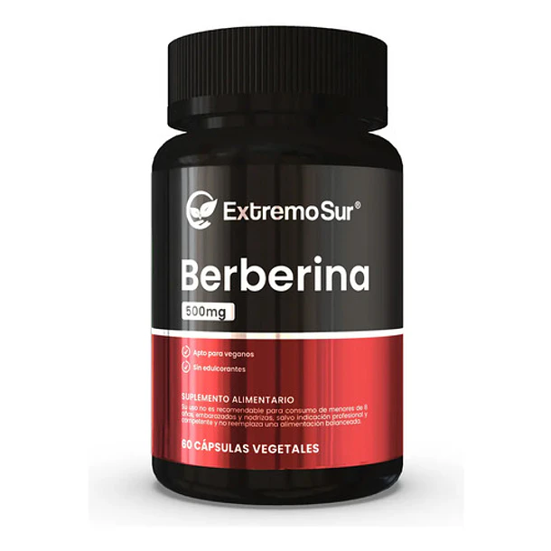 Berberina 500mg Extremo Sur 60 Cápsulas Veganas Sin Gluten Natural 1