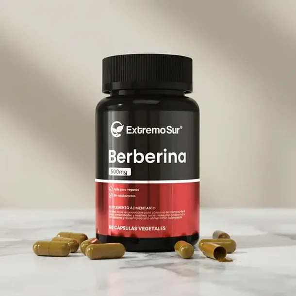 Berberina 500mg Extremo Sur 60 Cápsulas Veganas Sin Gluten Natural 3