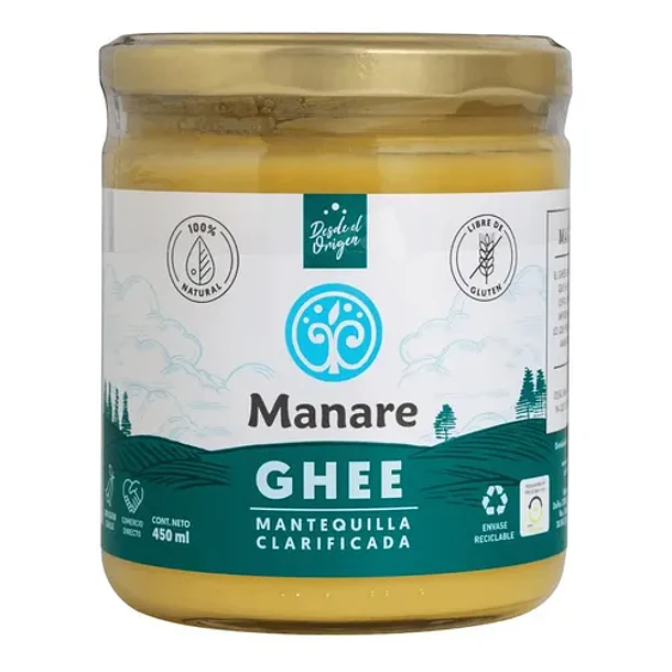 Ghee Mantequilla Clarificada 450 Ml - Manare 1