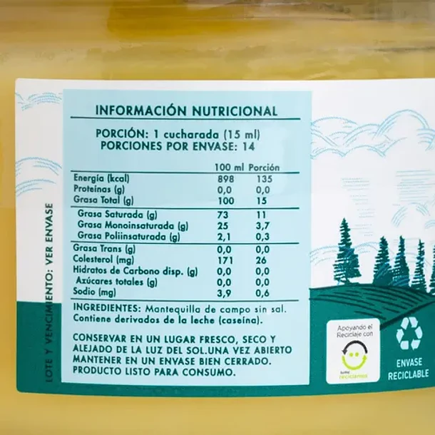 Ghee Mantequilla Clarificada 210 Ml - Manare 2