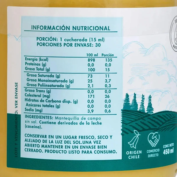 Ghee Mantequilla Clarificada 450 Ml - Manare 2