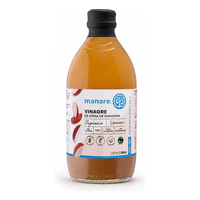 Vinagre De Manzana Orgánico 500 Manare Con Madre Sin Gluten