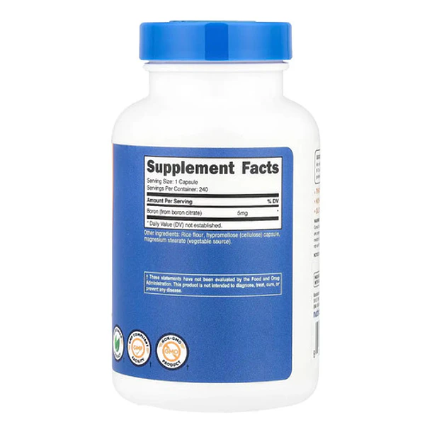 Nutricost - Boron 5 Mg 240 Capsulas N/a 7